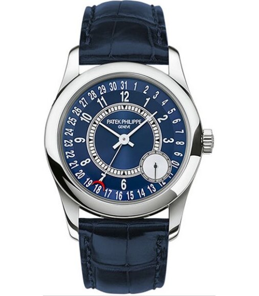 Patek Philippe New White Gold Calatrava Blue Dial Men's